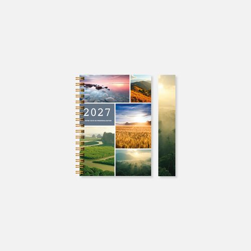 Agenda A15 rigide spirale paysages N°232