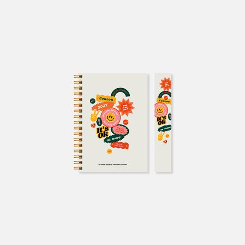 Agenda A15 rigide spirale POP N°68