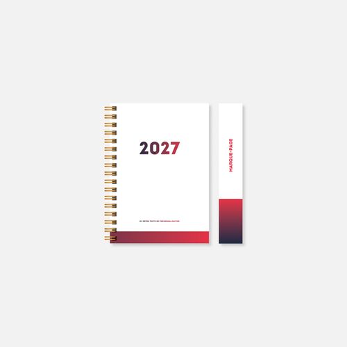Agenda A15 rigide spirale pure N°74