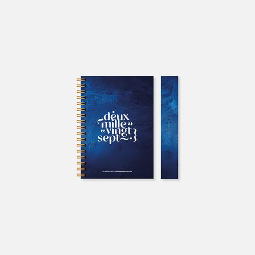 Agenda A15 rigide spirale texture N°87