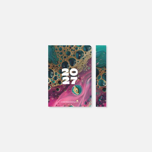 Agenda A15 souple broché abstrait N°265