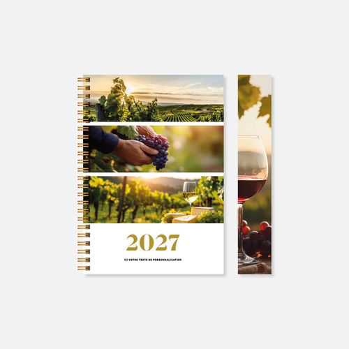 Agenda A21 rigide spirale gastronomie N°256