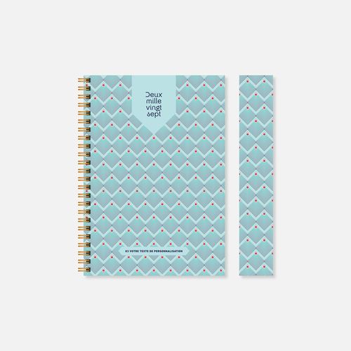 Agenda A21 rigide spirale motifs N°65