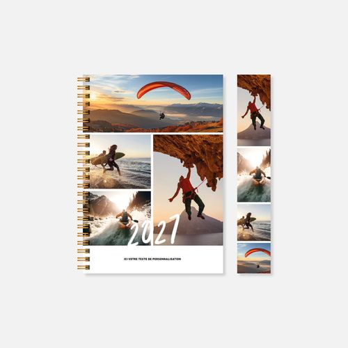 Agenda A21 rigide spirale sport N°244