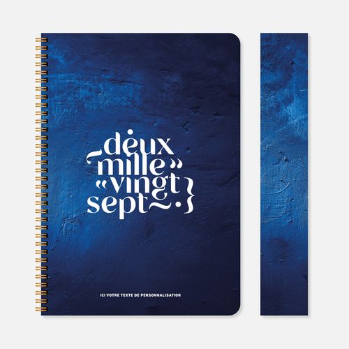 Agenda A30 souple spirale texture N°87
