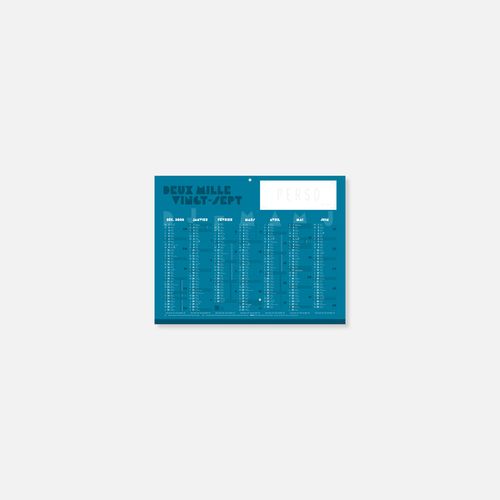Calendrier C27 rigide rembordé colors N°2