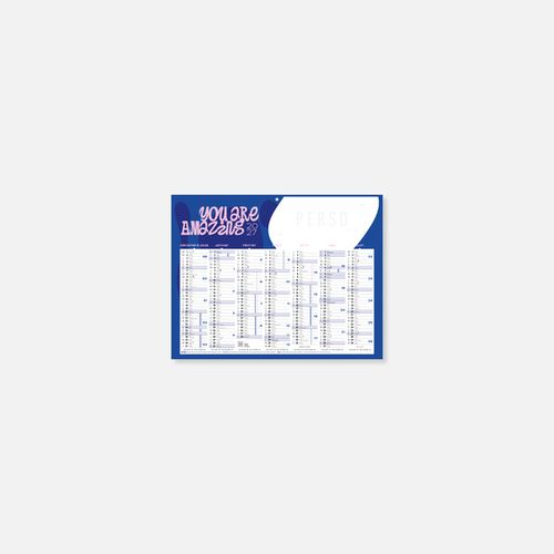 Calendrier C27 rigide rembordé message N°47