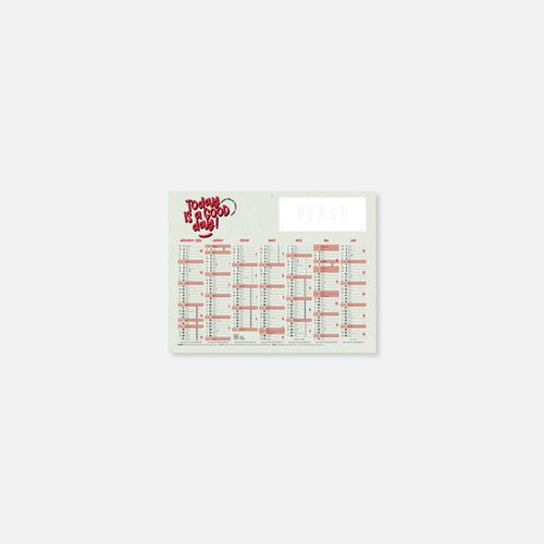 Calendrier C27 rigide rembordé message N°50