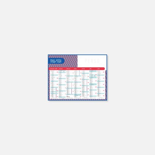 Calendrier C27 rigide rembordé motifs N°64