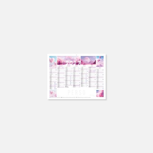 Calendrier C27 rigide rembordé onirique N°262