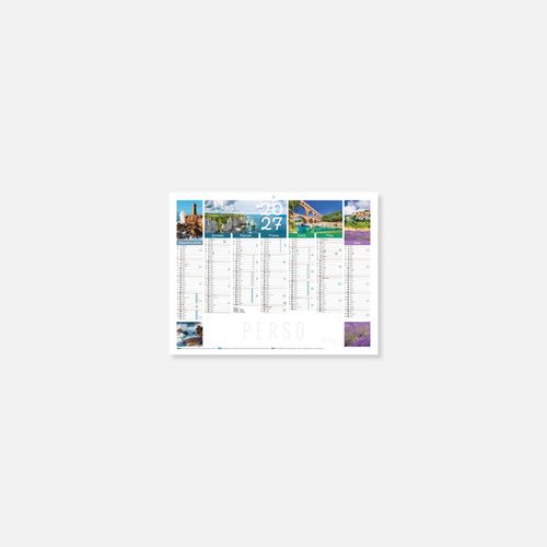 Calendrier C27 rigide rembordé paysages N°230