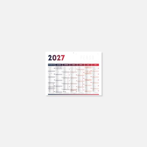 Calendrier C27 rigide rembordé pure N°74