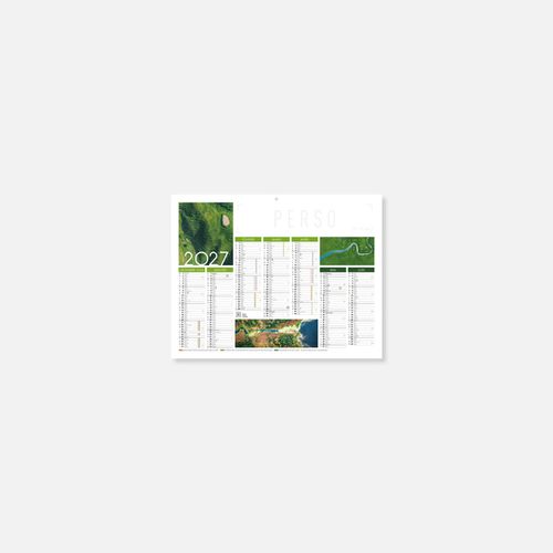 Calendrier C27 rigide rembordé survols N°240