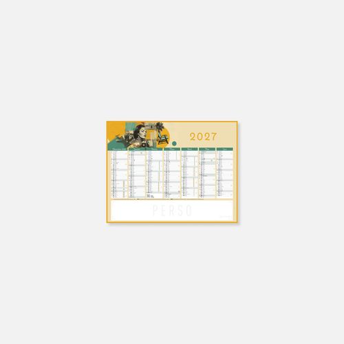 Calendrier C27 rigide rembordé vintage N°251