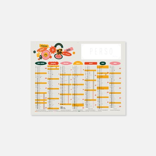 Calendrier C43 rigide rembordé POP N°68