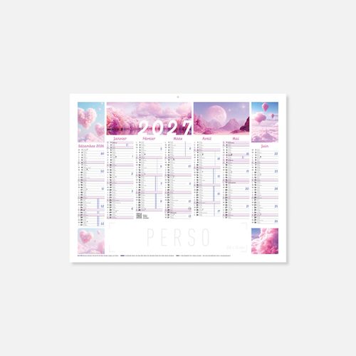 Calendrier C43 souple rogné onirique N°262