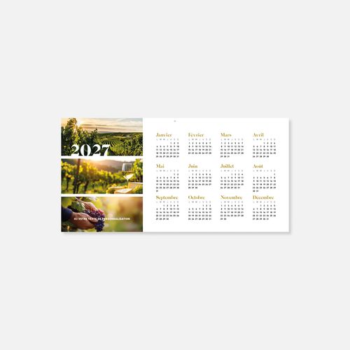 Calendrier C45 rigide rembordé gastronomie N°256