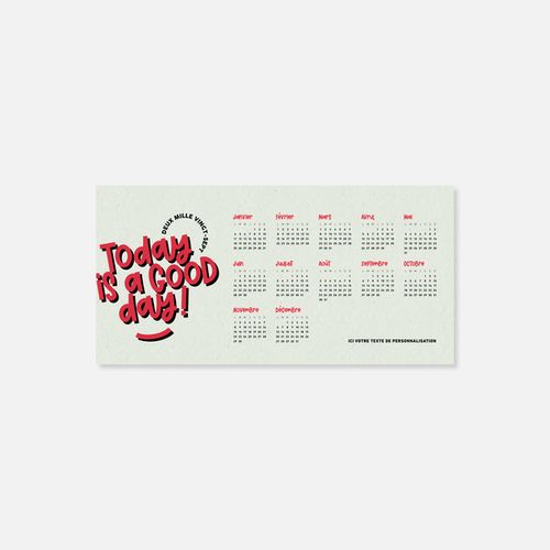 Calendrier C45 rigide rembordé message N°50