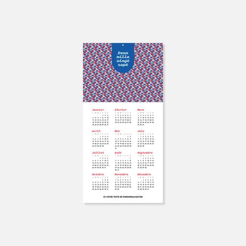 Calendrier C45 rigide rembordé motifs N°64