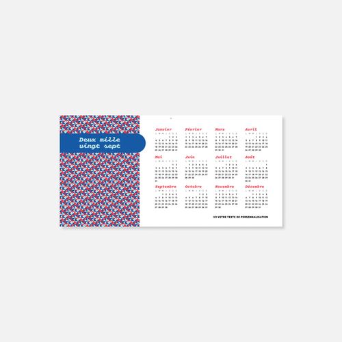 Calendrier C45 rigide rembordé motifs N°64