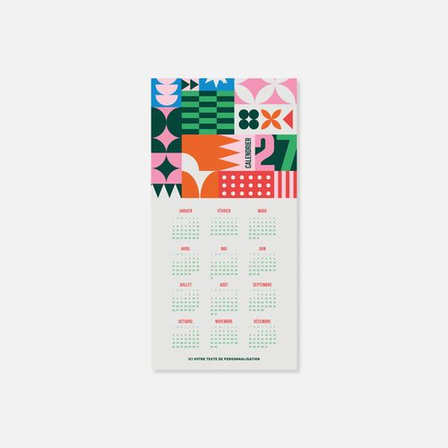 Calendrier C45 rigide rembordé POP N°69