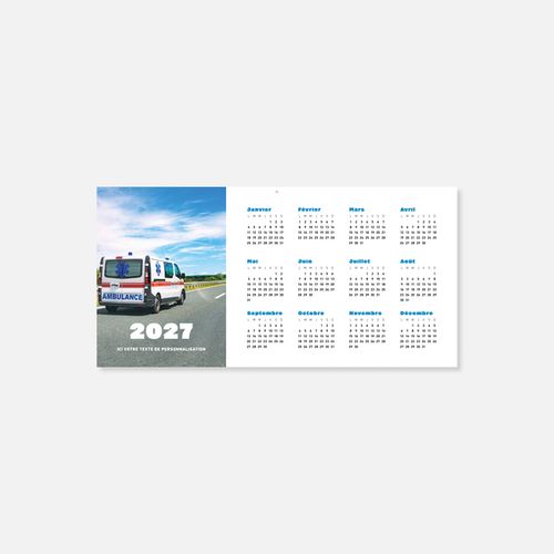 Calendrier C45 souple rogné ambulance N°249