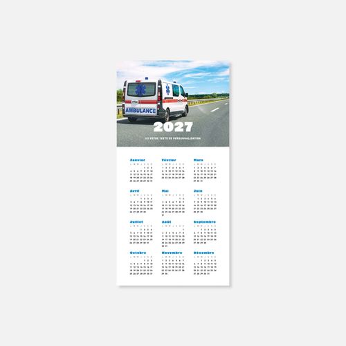 Calendrier C45 souple rogné ambulance N°249