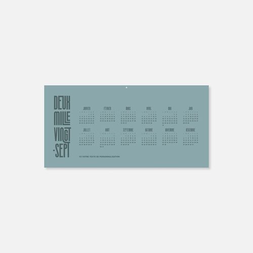 Calendrier C45 souple rogné colors N°1