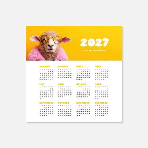 Calendrier C46 rigide rembordé animaux N°260