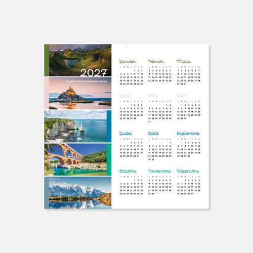 Calendrier C46 rigide rembordé paysages N°230