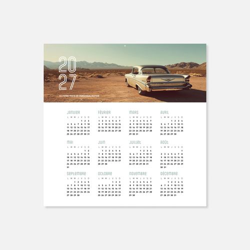 Calendrier C46 souple rogné automobile N°248