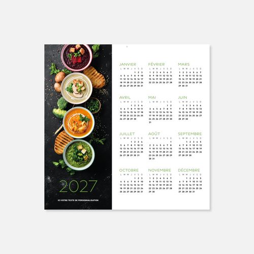 Calendrier C46 souple rogné gastronomie N°253