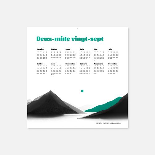 Calendrier C46 souple rogné pointillisme N°88