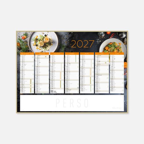 Calendrier C55 souple rogné gastronomie N°253