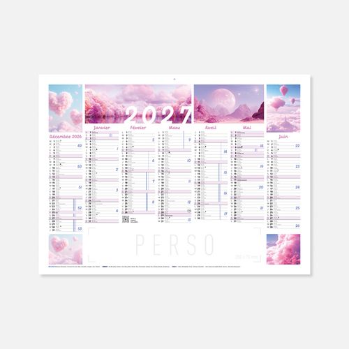 Calendrier C55 souple rogné onirique N°262