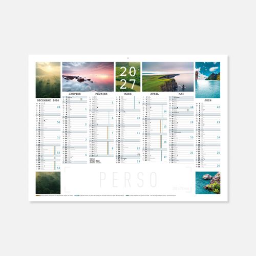 Calendrier C55 souple rogné paysages N°232