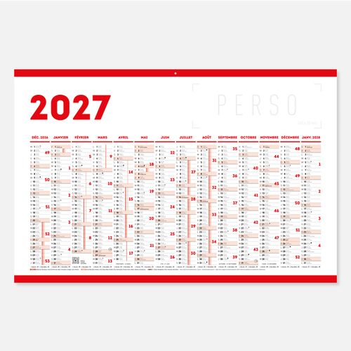 Calendrier C65 rigide rembordé pure N°72