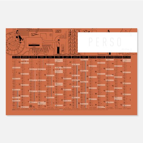 Calendrier C65 souple rogné buro N°91