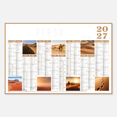 Calendrier C65 souple rogné évasion N°238