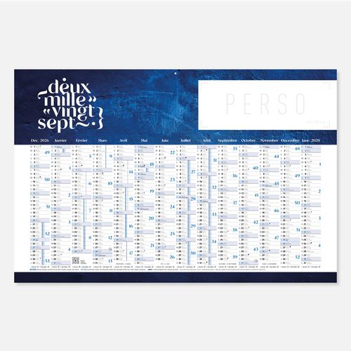 Calendrier C65 souple rogné texture N°87