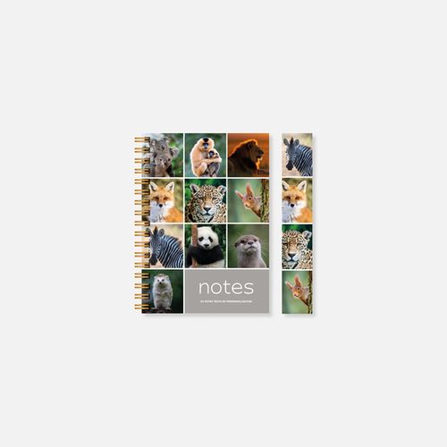Carnet N15 rigide spirale animaux N°258