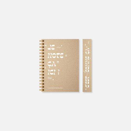 Carnet N15 rigide spirale kraft N°44