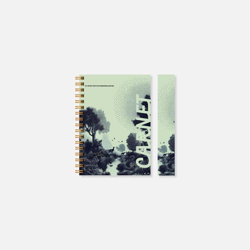 Carnet N15 rigide spirale pointillisme N°89