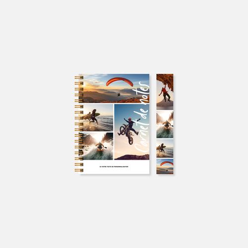 Carnet N15 rigide spirale sport N°244