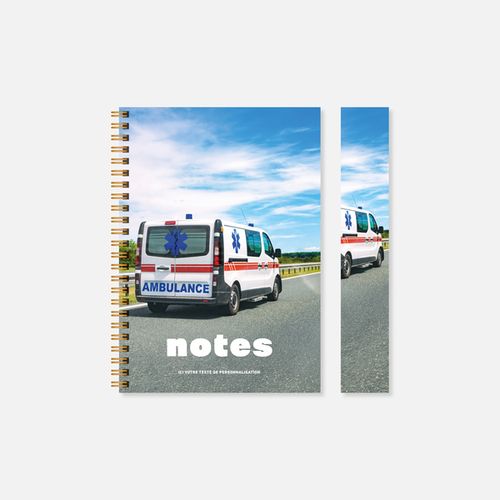 Carnet N21 rigide spirale ambulance N°249