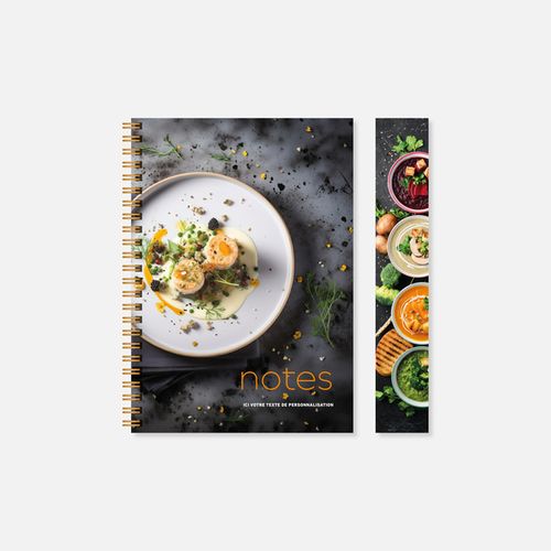 Carnet N21 rigide spirale gastronomie N°253