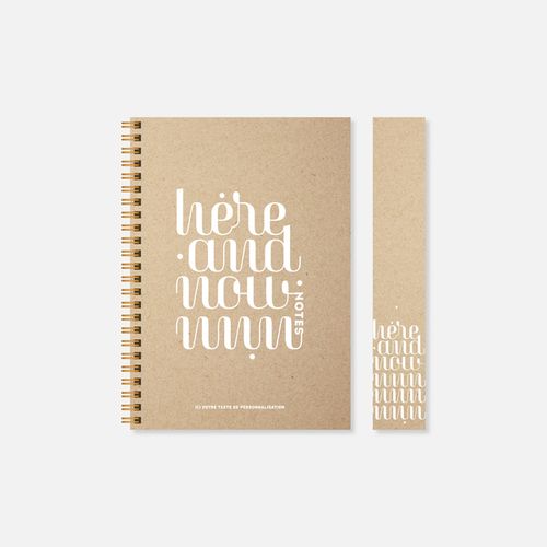 Carnet N21 rigide spirale kraft N°45