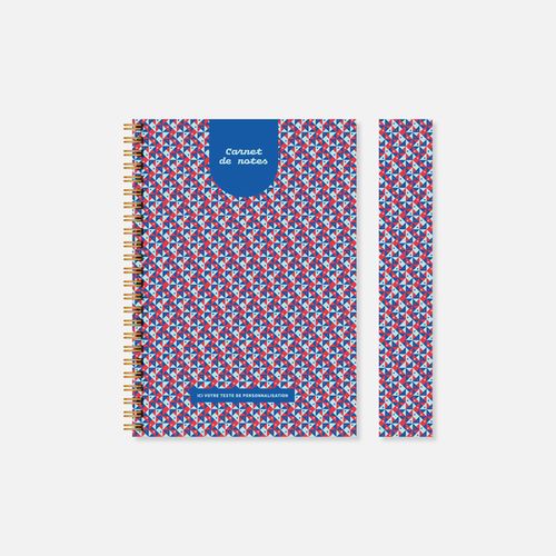 Carnet N21 rigide spirale motifs N°64