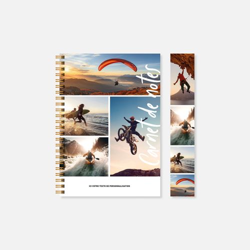 Carnet N21 rigide spirale sport N°244
