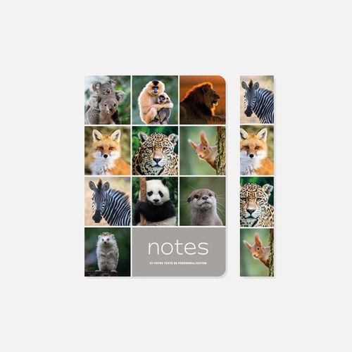 Carnet N21 souple broché animaux N°258